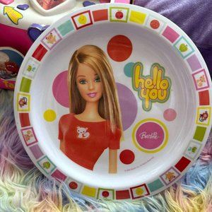 2005 HELLO YOU BARBIE KIDS PLASTIC‎ PLATE